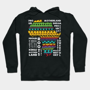 Africa Map Traditional Dashiki Pattern Art African Pride Hoodie